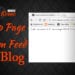 Custom Feed untuk Blogger