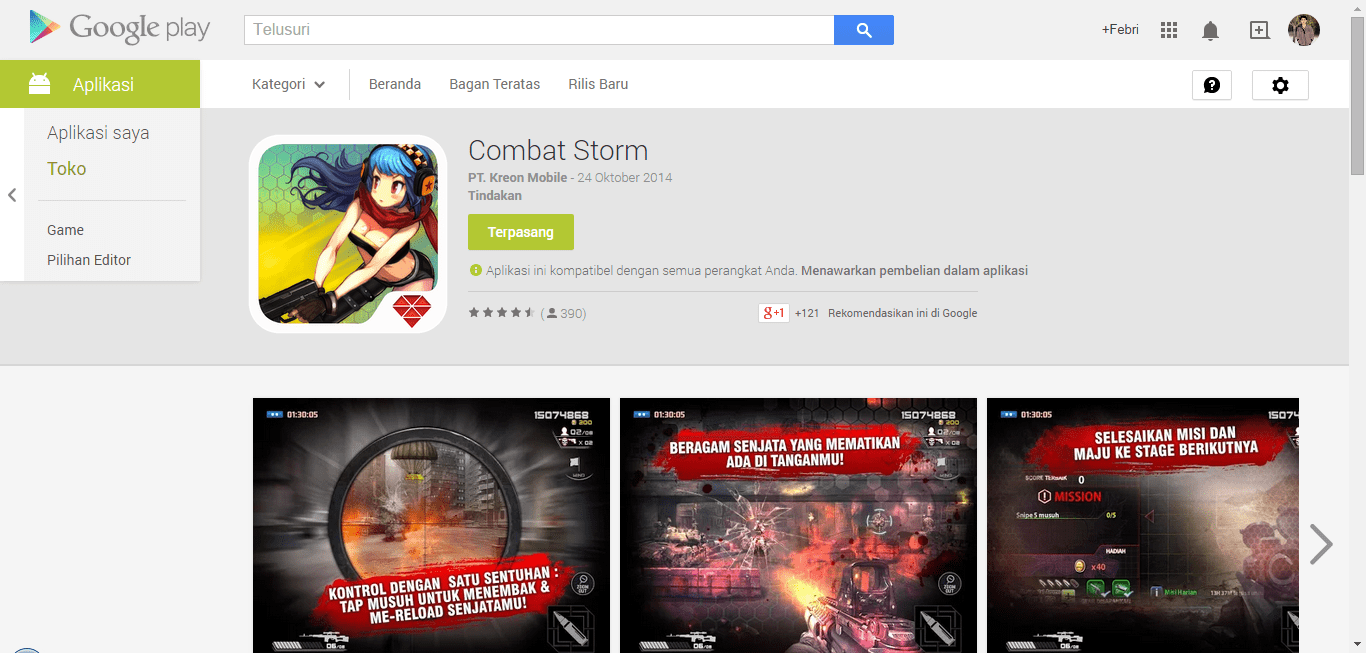 [Gemscool] Review Combat Storm Zenfone by Blog X Komo - Game FPS no.1