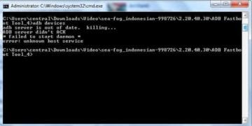 Cara Mengatasi ADB Server Bermasalah – Failed to Start Daemon