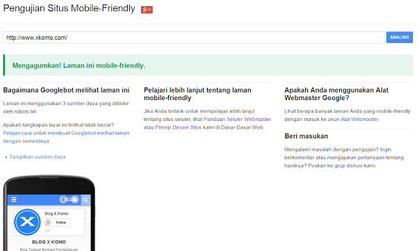 Situs Penguji Mobile-Friendly untuk SEO Google Adsense