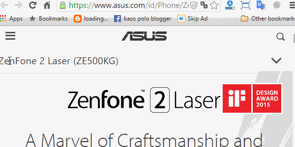 Unboxing/Review/Kupas tuntas ASUS Zenfone 2 Laser 5.0 ZE500KG