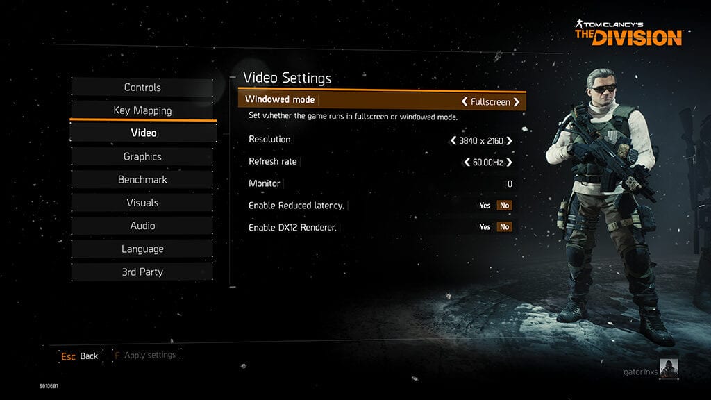 Review ASUS ROG GX800 - Game TheDivision Video Settings