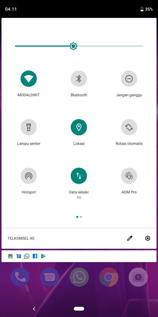 Tampilan UI Pure Android Android 9 Pie Di Zenfone Max Pro M1 - Navbar