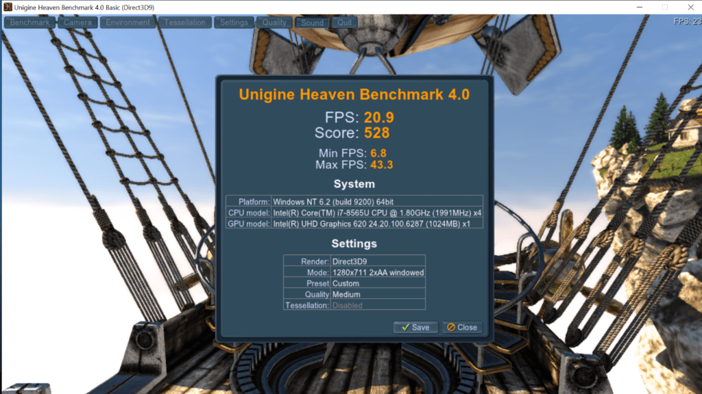 Spesifikasi & Harga ASUSPRO P5440FA - Unigine Heaven Benchmark 4