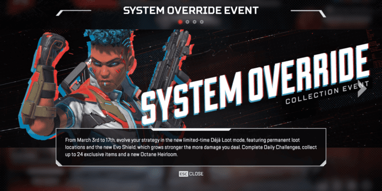 System Override Collection Event