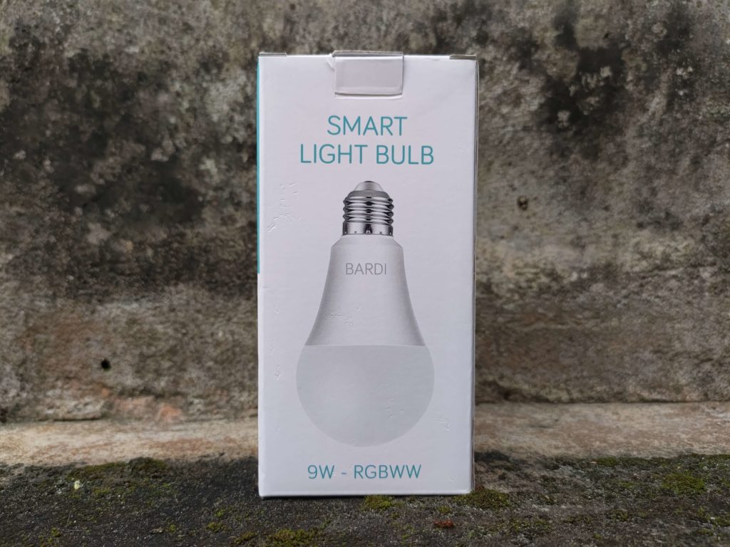 Box Bardi Smart Light Bulb 9W - Bagian Depan