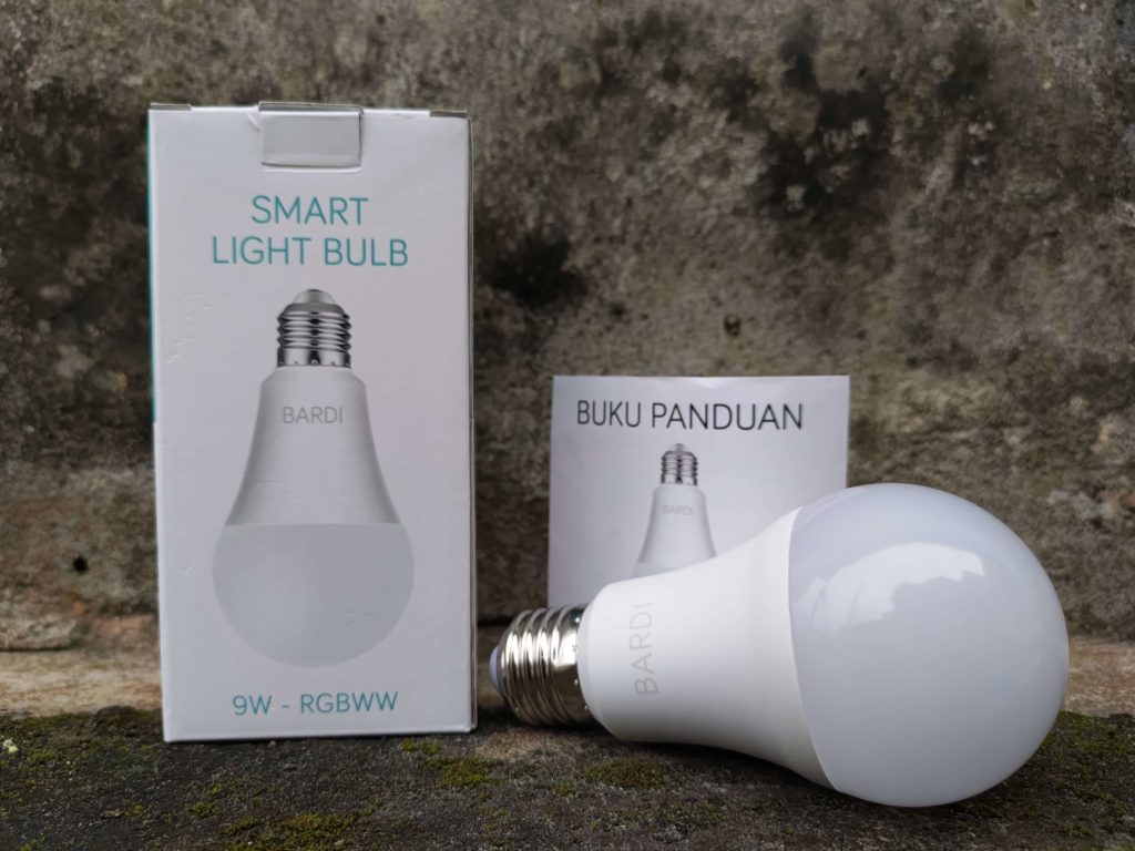 Isi Paket Penjualan Bardi Smart Light Bulb 9W - RGBWW