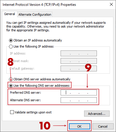 Cara Mengganti DNS Google atau Cloudflare di Windows - Masukan DNS Google atau Cloudflare