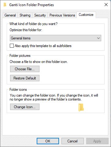 Cara Mengganti Icon Folder di Windows - Pilih Customize