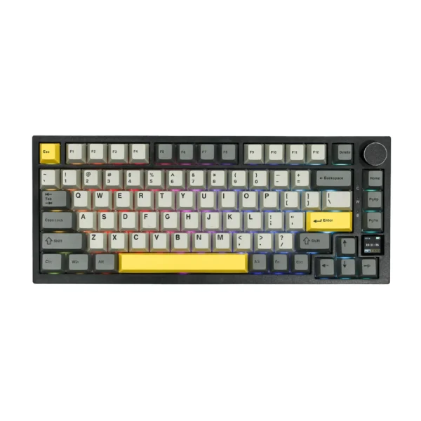 Ajazz AK820 GTS PRO 3-Mode Keyboard With LED Screen [75% / Gasket Mount / RGB / Tri-Mode / 4000mAh]