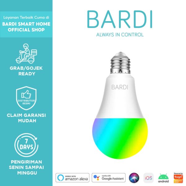 BARDI Smart Home LED Light Bulb RGB 9W RGBWW