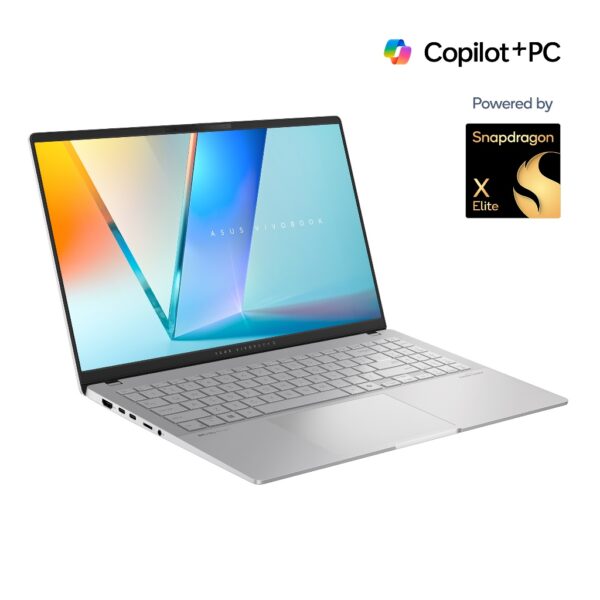 ASUS Vivobook S 15 S5507QA-OLEDSH11M - Cool Silver [Snapdragon X Elite X1E 78 100 / Qualcomm Adreno GPU / 32GB / 1TB / 15.6 inch / WIN11 / OHS]