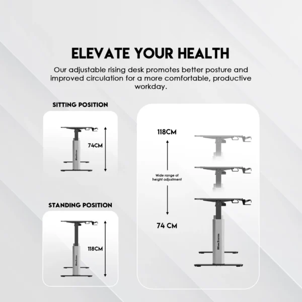 Fantech WS414 – Meja Elektrik Adjustable / Standing Desk Electric Work Station