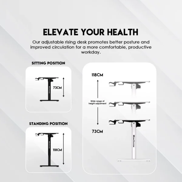 Fantech WS311 - Meja Elektrik Adjustable / Standing Desk Electric Work Station