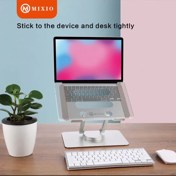 MIXIO ZM-113 360 Rotating Dudukan Laptop Stand Holder Tablet Metal