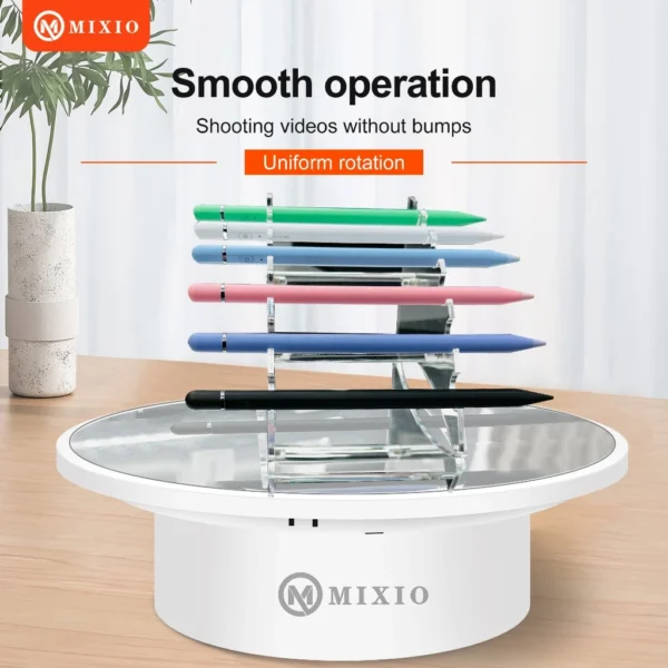 MIXIO AP-02 21cm Alas Putar Live Fotografi Mirror Rotating Display Meja 360 Turntable Stand Base Portable