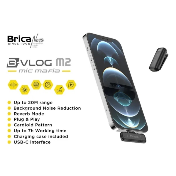 Brica B-VLOG M2 Wireless Microphone