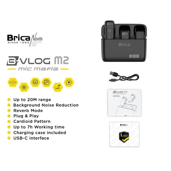 Brica B-VLOG M2 Wireless Microphone