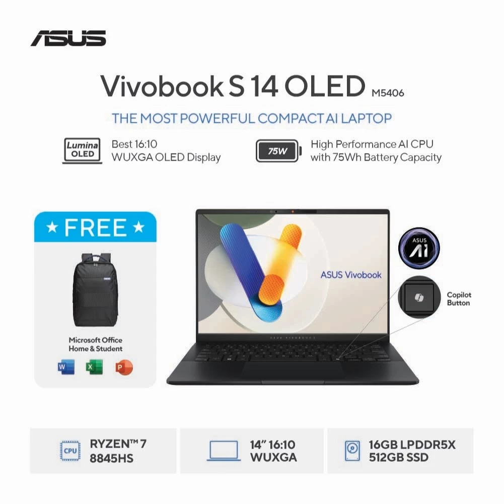 ASUS Vivobook S 14 OLED Harga 12 Juta