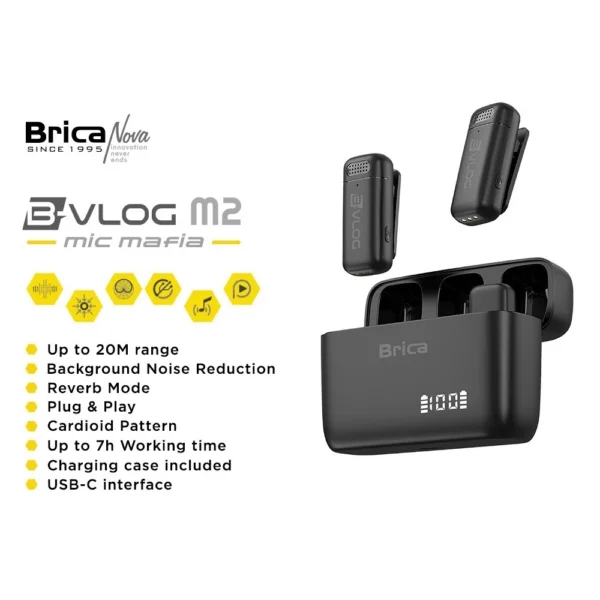 Brica B-VLOG M2 Wireless Microphone