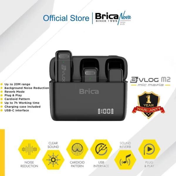 Brica B-VLOG M2 Wireless Microphone