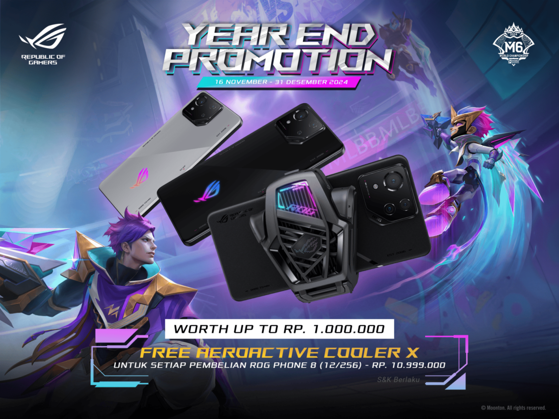 [PROMO] Beli ASUS ROG Phone 8 Dapat Gratis AeroActive Cooler X untuk Pembelian Bulan November - December 2024