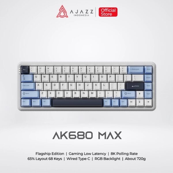 Ajazz AK680 MAX HE Magnetic Switch Rapid Trigger 65% Mechanical Keyboard Wired