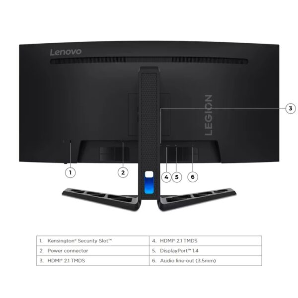 Monitor Gaming Lenovo Legion R34w-30 34" 2K 180Hz Curved