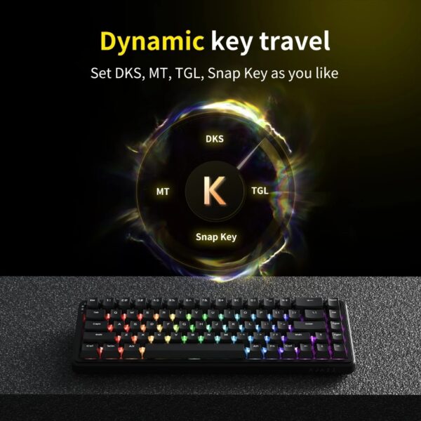 Ajazz AK680 MAX HE Magnetic Switch Rapid Trigger 65% Mechanical Keyboard Tri-Mode