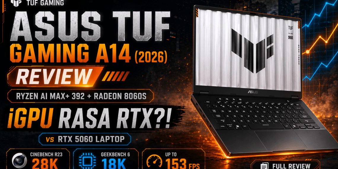 Review ASUS TUF Gaming A14 Ryzen AI MAX+ 392: Laptop Gaming Tipis Kencang, Sekarang Rp28 Jutaan! 11 Review ASUS TUF A14 Ryzen AI MAX+ 392: Laptop Gaming Tipis Kencang, Sekarang Rp28 Jutaan!
