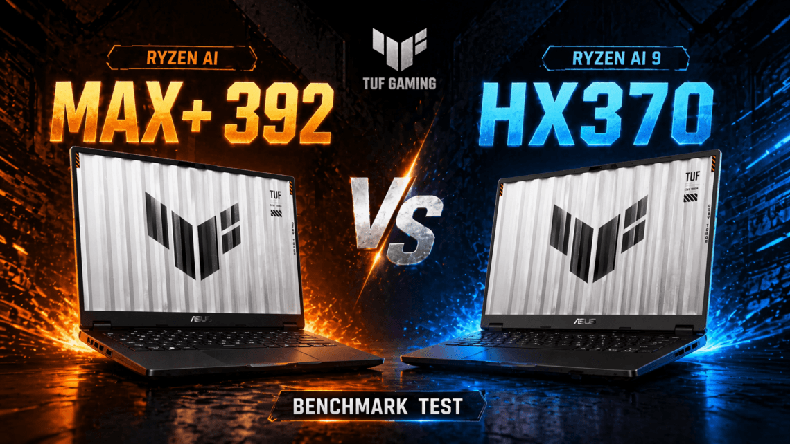 Perbandingan Benchmark ASUS TUF Gaming A14 - Ryzen AI MAX+ 392 vs Ryzen AI 9 HX370 Thumbnail