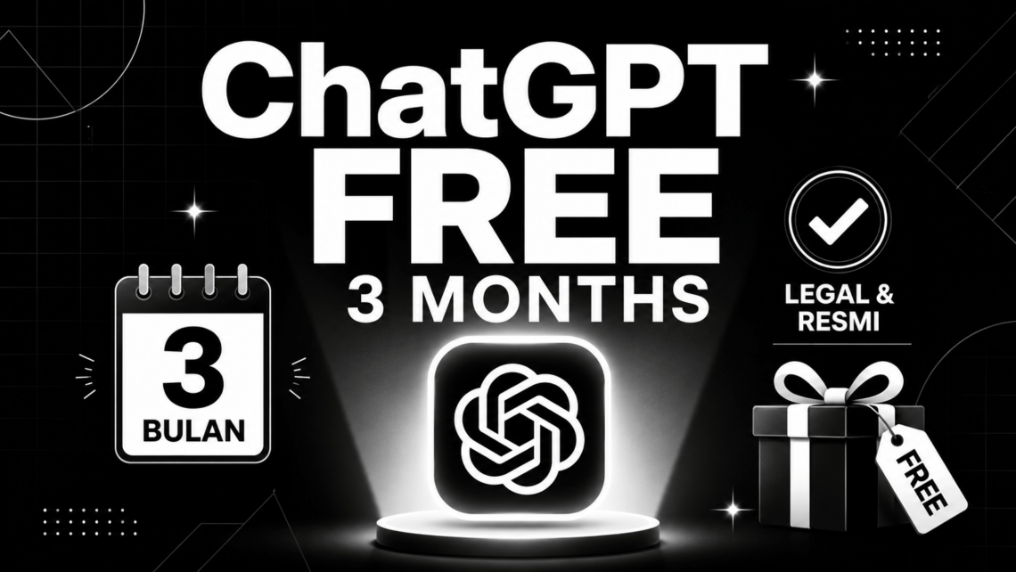 Tutorial Cara Mendapatkan Gratis ChatGPT Go 3 Bulan Resmi & 100% Legal 2026 1 ChatGPT free 3 months promo