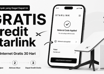 Gratis internet dengan Starlink perangkat