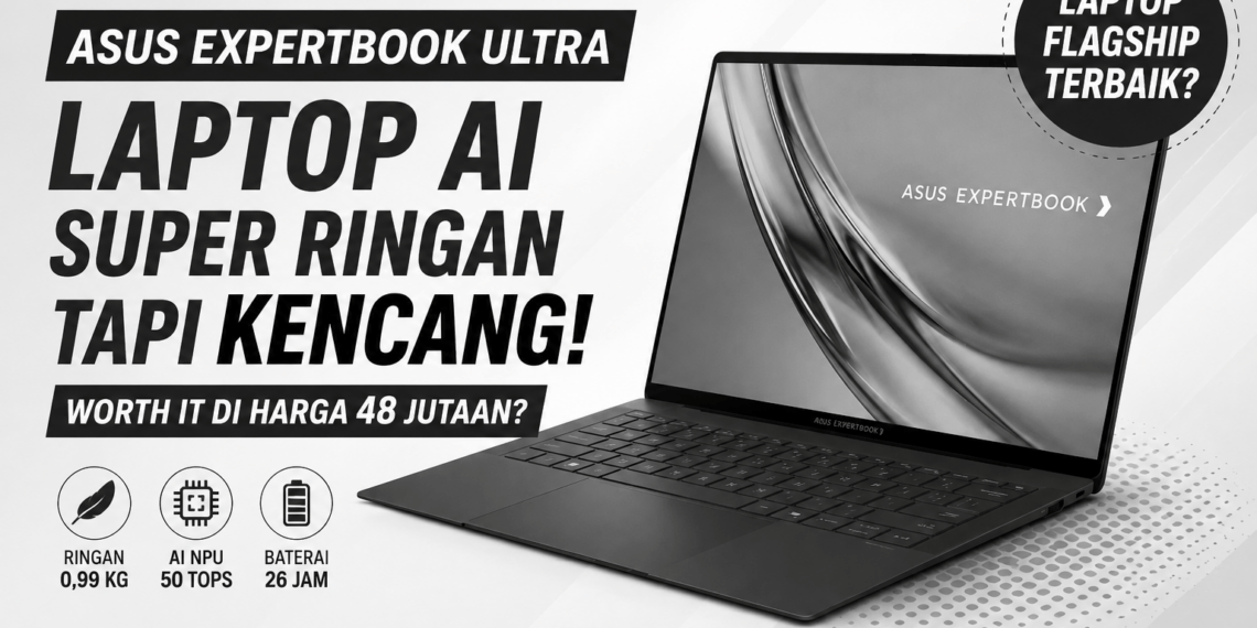 ASUS ExpertBook Ultra B9406CAA, Laptop AI Premium Super Ringan dengan Performa Workstation 10 Laptop AI super cepat dan ringan