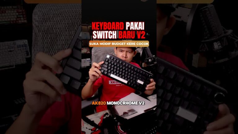 Ajazz AK820 Monochrome V2 Hadir dengan Pilihan Switch Baru