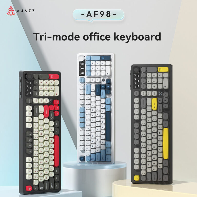 XKOMO Products 1 AJAZZ AF98 Membrane Keyboard 97-Key dengan Rotary Knob