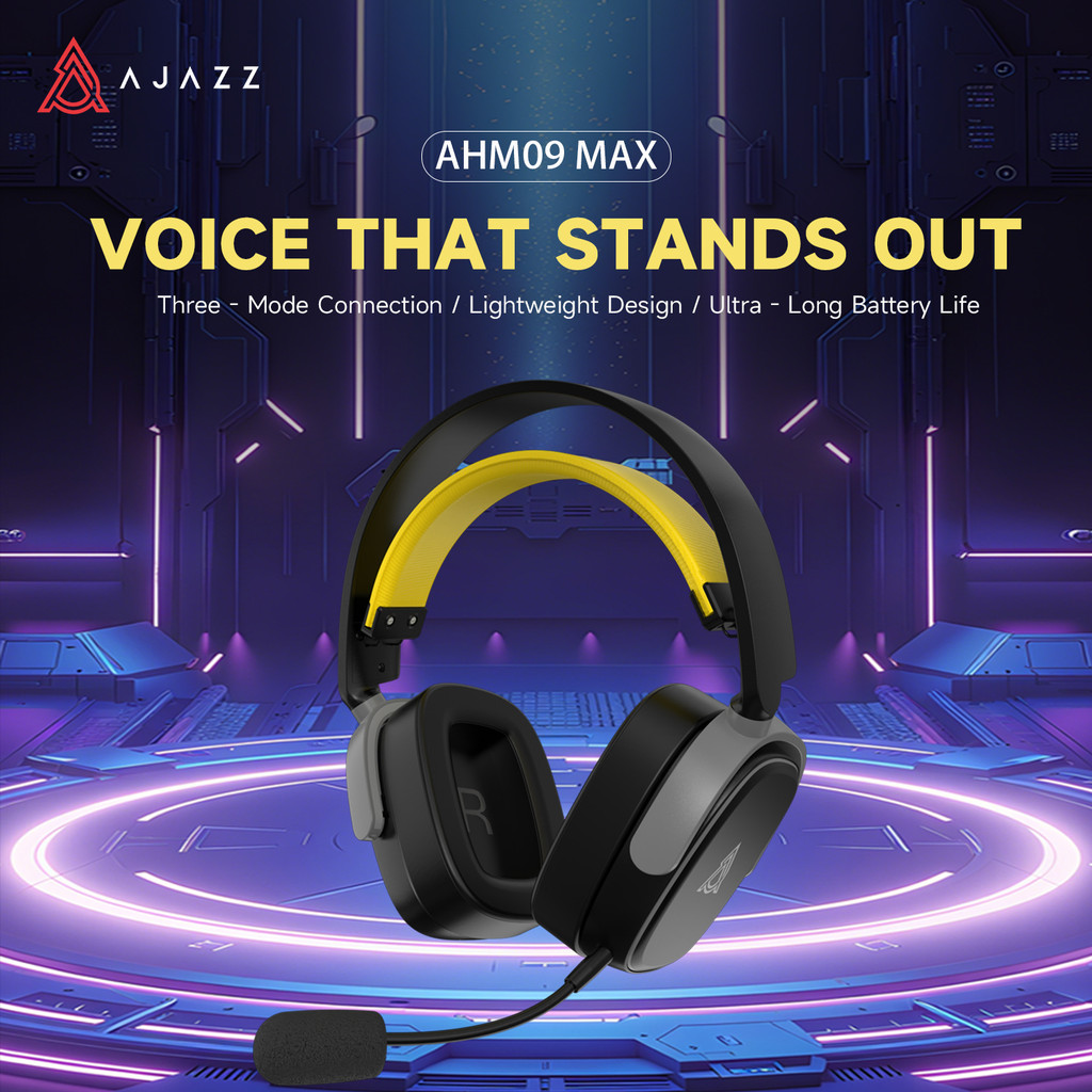 Ajazz AHM09 MAX Wireless Gaming Headset 1 Ajazz AHM09 MAX Wireless Gaming Headset