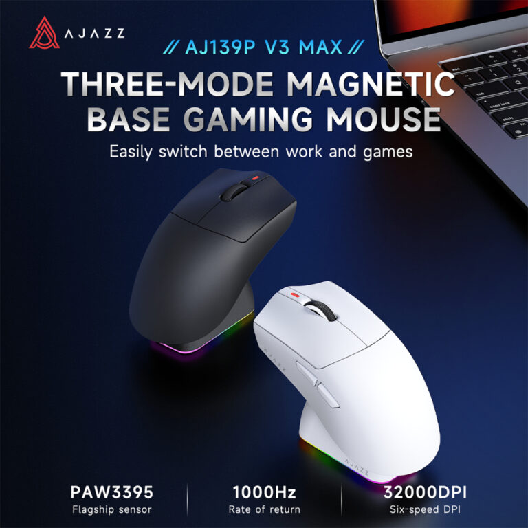 XKOMO Products 4 Ajazz AJ139P V3 MAX / MC Wireless Gaming Mouse