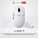 Ajazz AJ159 P Gaming Mouse PAW3395 Dual Mode dengan Magnetic Charging Dock
