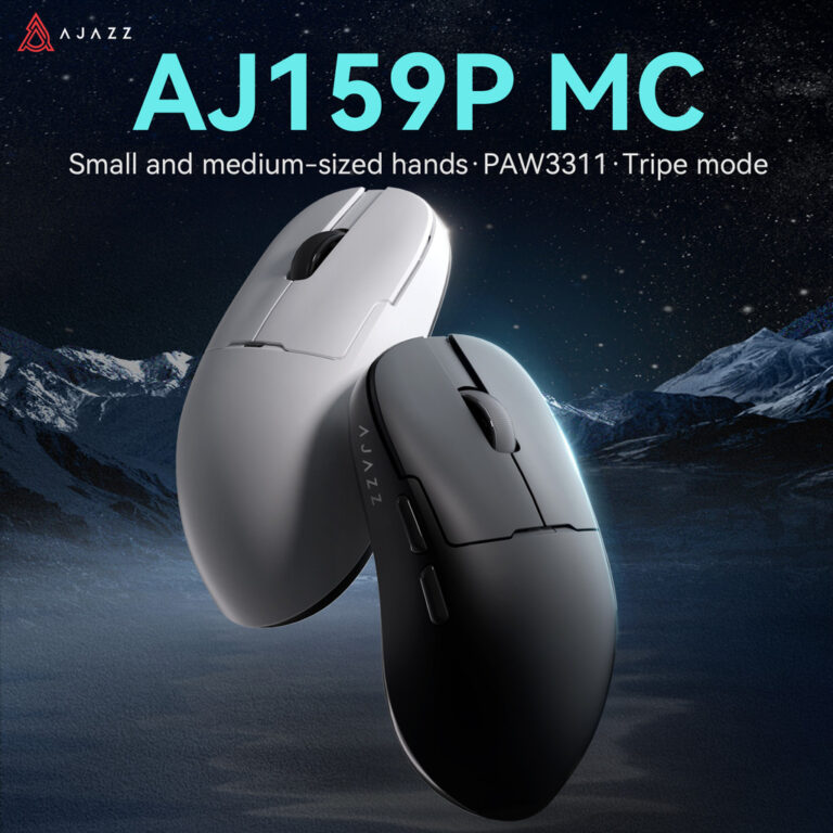 XKOMO Products 2 AJAZZ AJ159 P MC Wireless Gaming Mouse PAW3311 12000 DPI