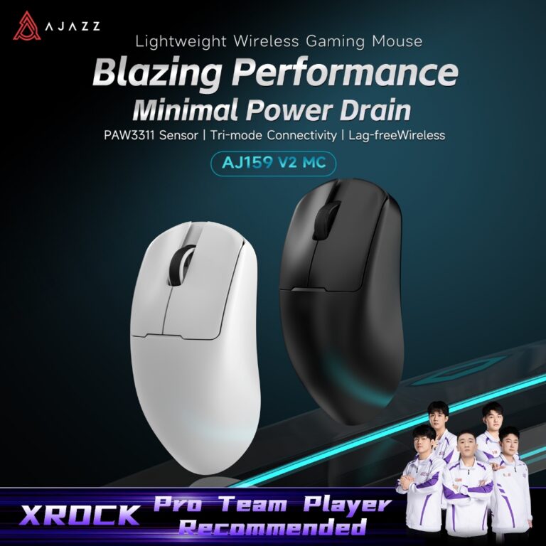 XKOMO Products 3 Ajazz AJ159 V2 MC Wireless Gaming Mouse PAW3311