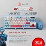 Ajazz AJ159P BattleTeams2 Gaming Mouse PAW3395 26000 DPI dengan Magnetic Charging Dock