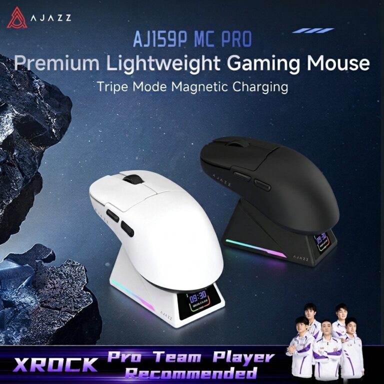 Ajazz AJ159P MC Pro Wireless Gaming Mouse dengan Charging Dock