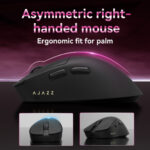 Ajazz AJ179 V2 TITAN Wireless Gaming Mouse PAW3950 dengan Dock Pengisian Magnetik RGB