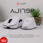 Ajazz AJ179P Gaming Mouse Dual-Mode PAW3395 26000 DPI dengan Magnetic Charging Dock