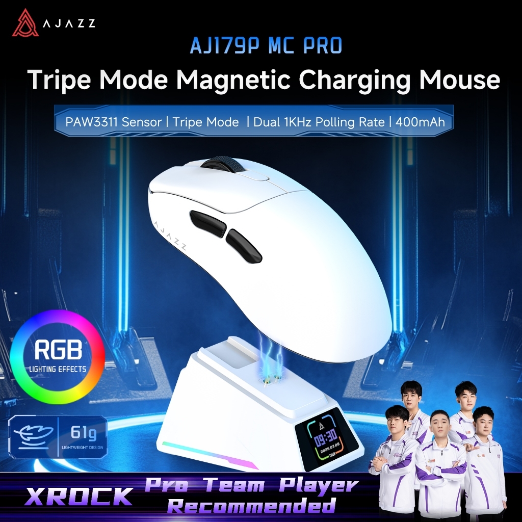 Ajazz AJ179P MC PRO Wireless Gaming Mouse PAW3311 1 Ajazz AJ179P MC PRO Wireless Gaming Mouse PAW3311