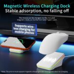 Ajazz AJ200P NL AI MC Wireless Gaming Mouse with Magnetic Wireless Charging Dock
