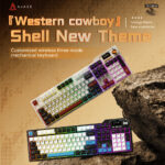 Ajazz AK35I V4 Wireless Mechanical Keyboard 104-Key dengan Screen dan Knob