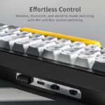 Ajazz AK650 Mechanical Keyboard Tri-Mode RGB dengan Layar TFT 0,85 Inci dan Knob