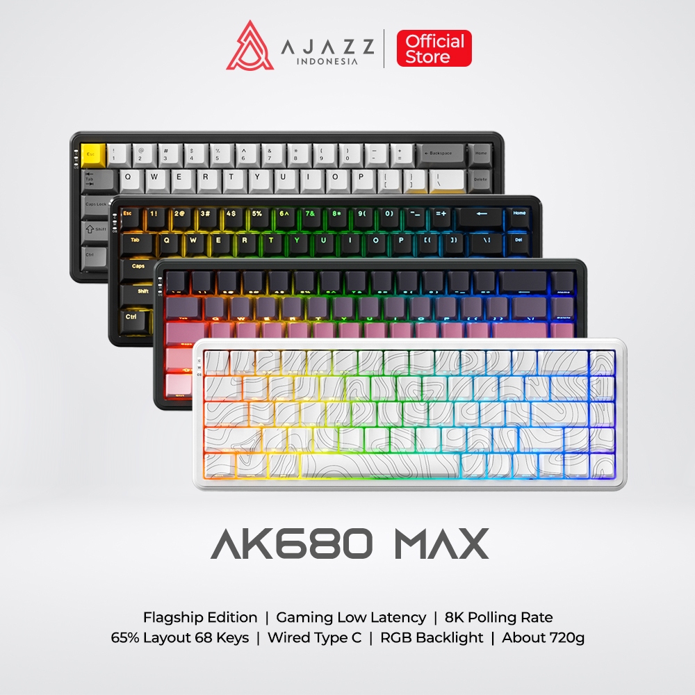 Ajazz AK680 MAX HE Magnetic Mechanical Gaming Keyboard 68-Key Wired 8K 1 Ajazz AK680 MAX HE Magnetic Mechanical Gaming Keyboard 68-Key Wired 8K